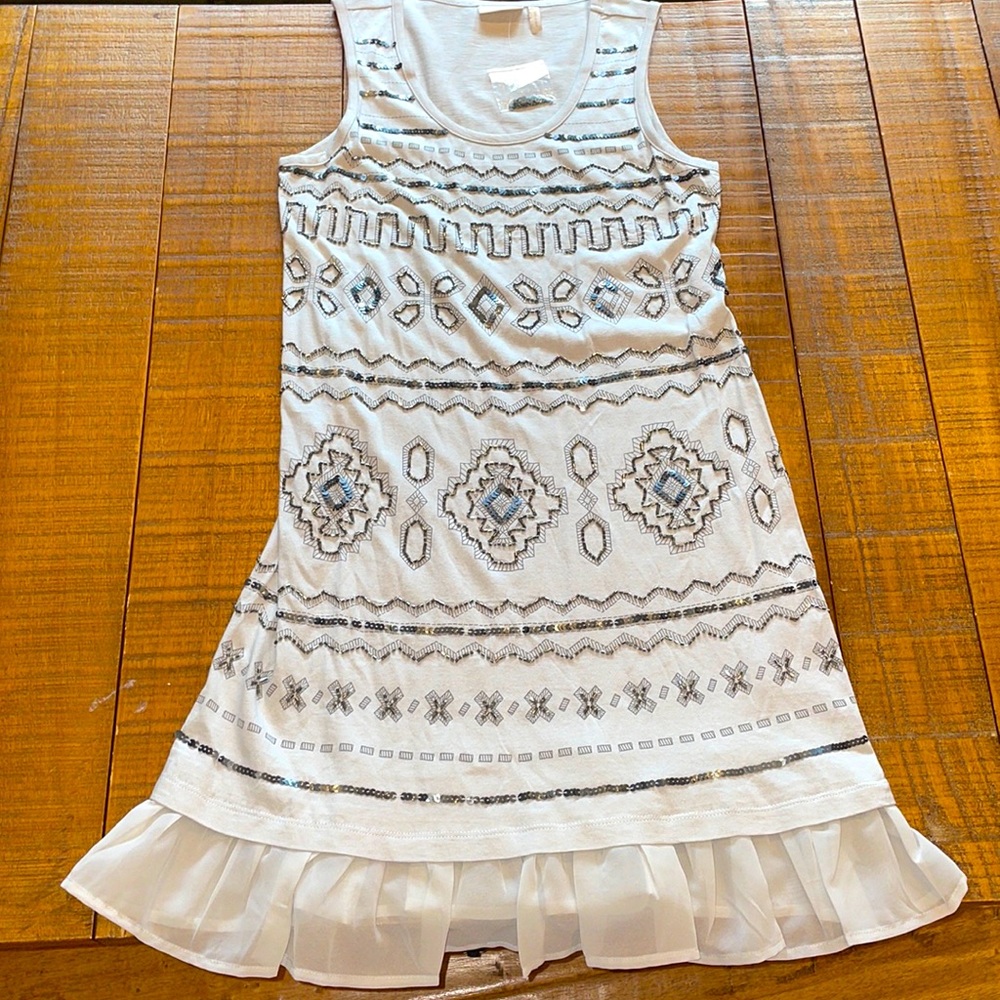 NWT LOGO Lavish Beaded Dress - XXS